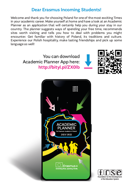 Information on Academic Planner Application to download